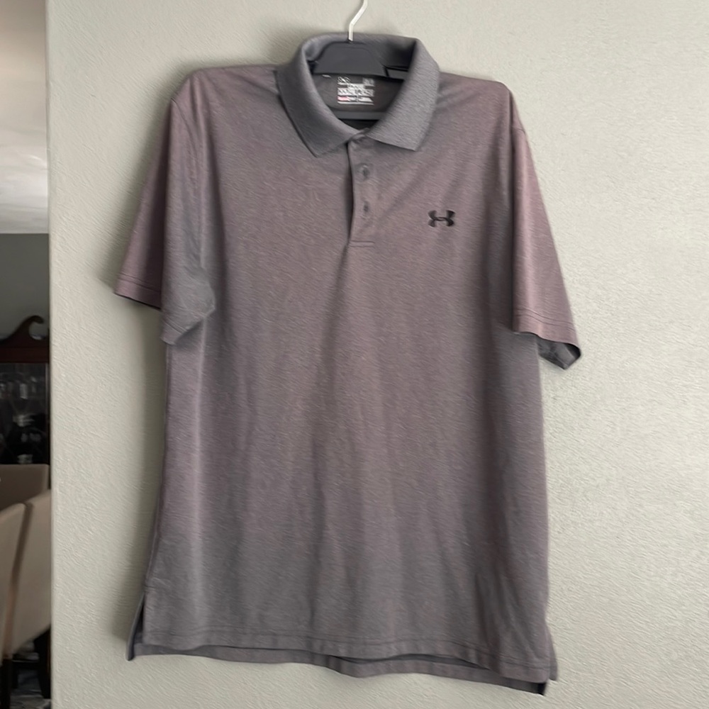Under Armor loose fit Heat Gear polo. All Large. $8 a piece or $30 for all 4.